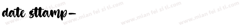 date sttamp字体转换